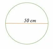 Area of a circle using the diameter