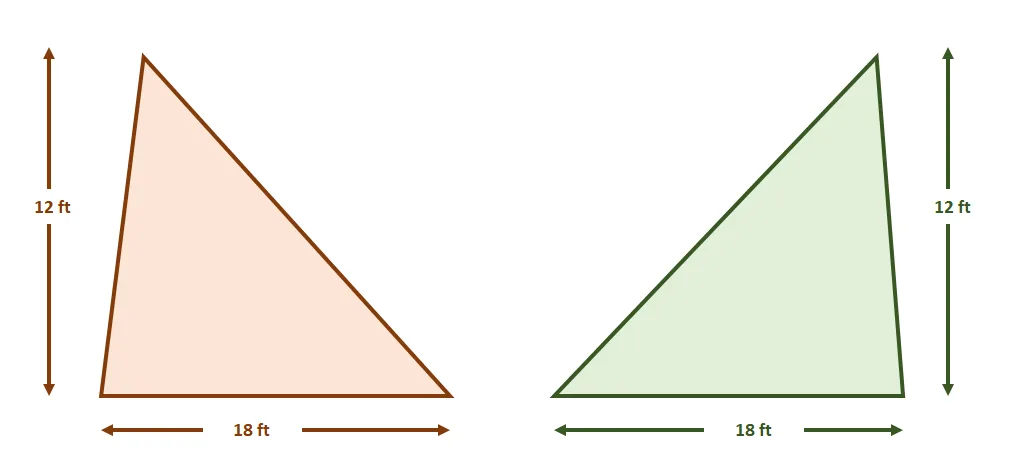 comparing areas of triangles using the cavalieris principle