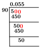5/90 Long Division Method