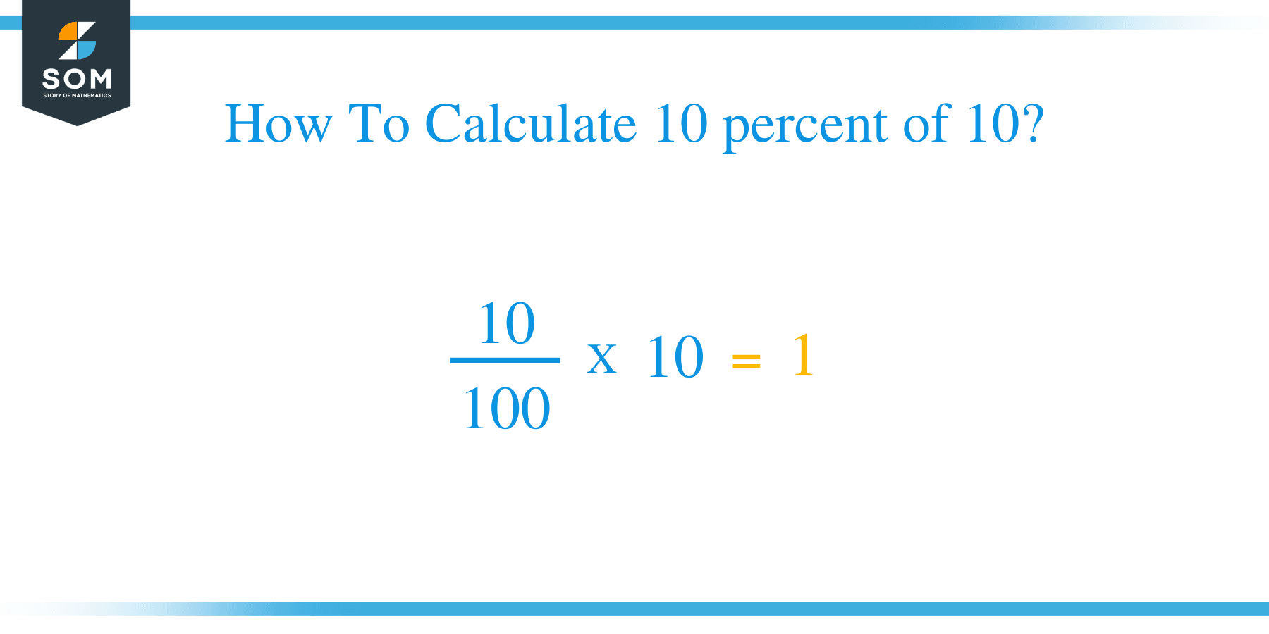 What Is 10 Percent Of 10 Solution With Free Steps