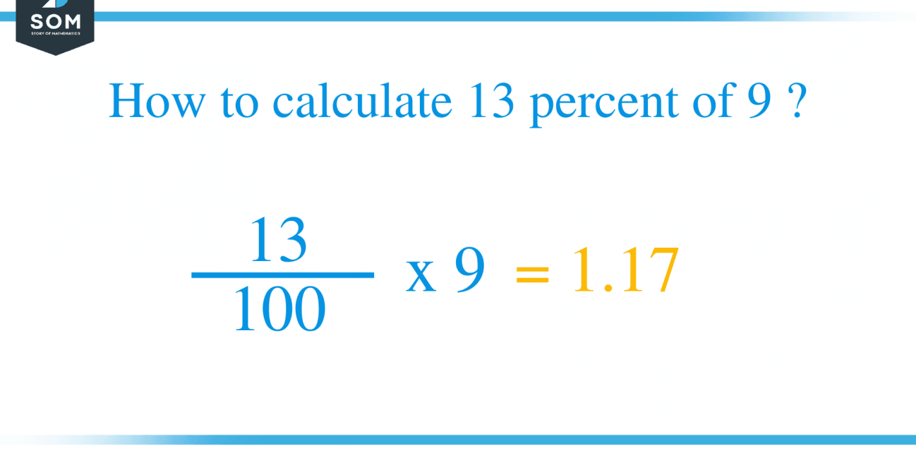 what-is-13-percent-of-9-solution-with-free-steps