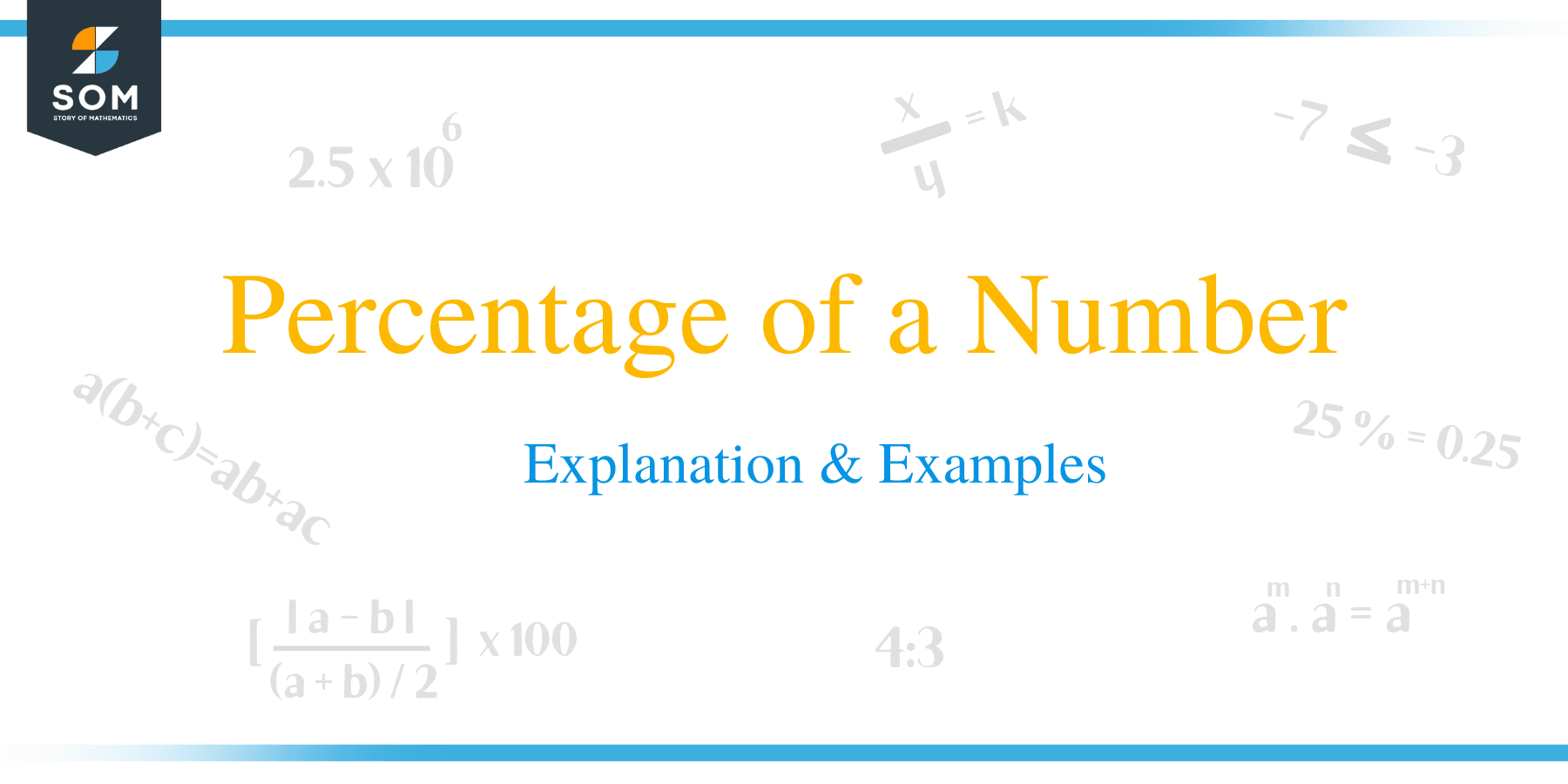 Percentage Of A Number Explanation Examples