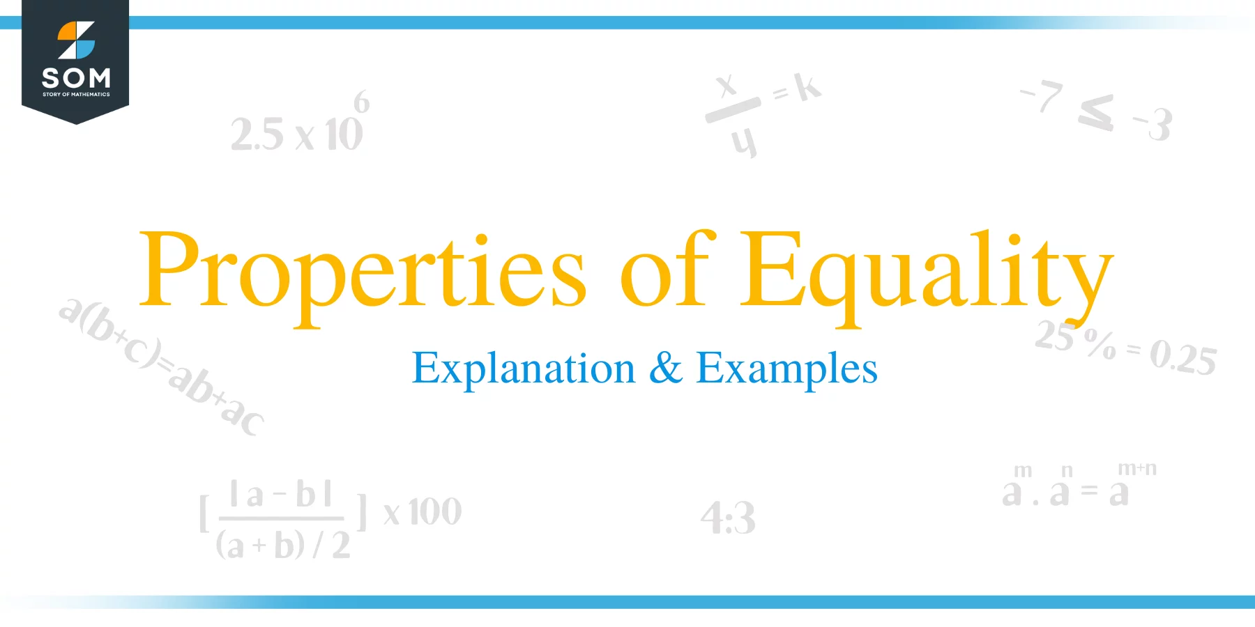 Properties of Equality