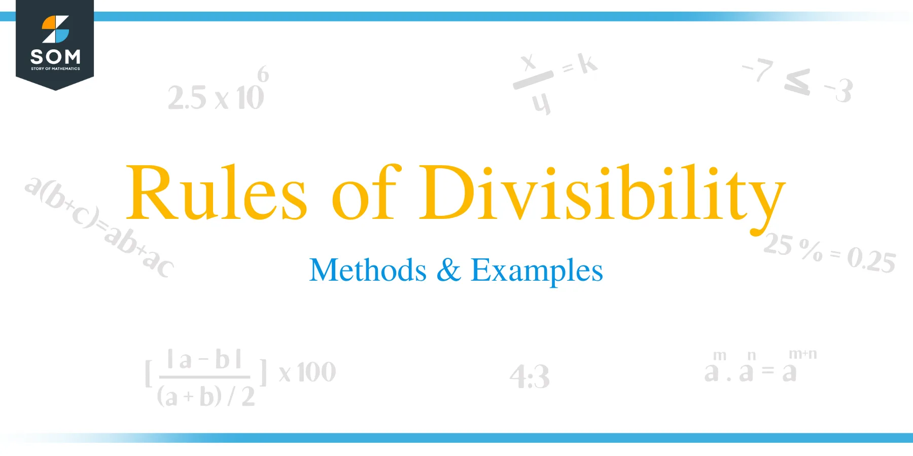 Rules of Divisibility