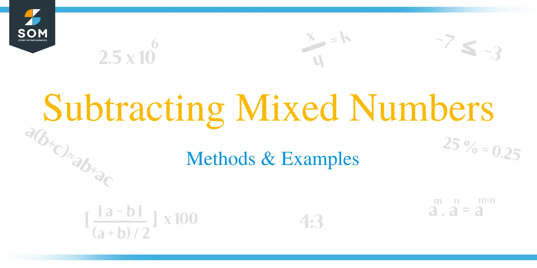 Subtracting Mixed Numbers