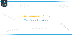 domain of ln(e^x-3)