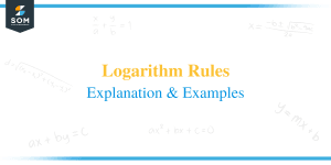 Logarithm Rules – Explanation & Examples