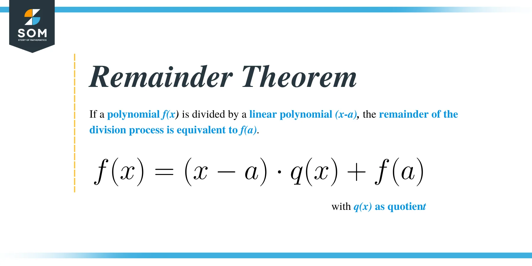 Remainder Theorem Formula